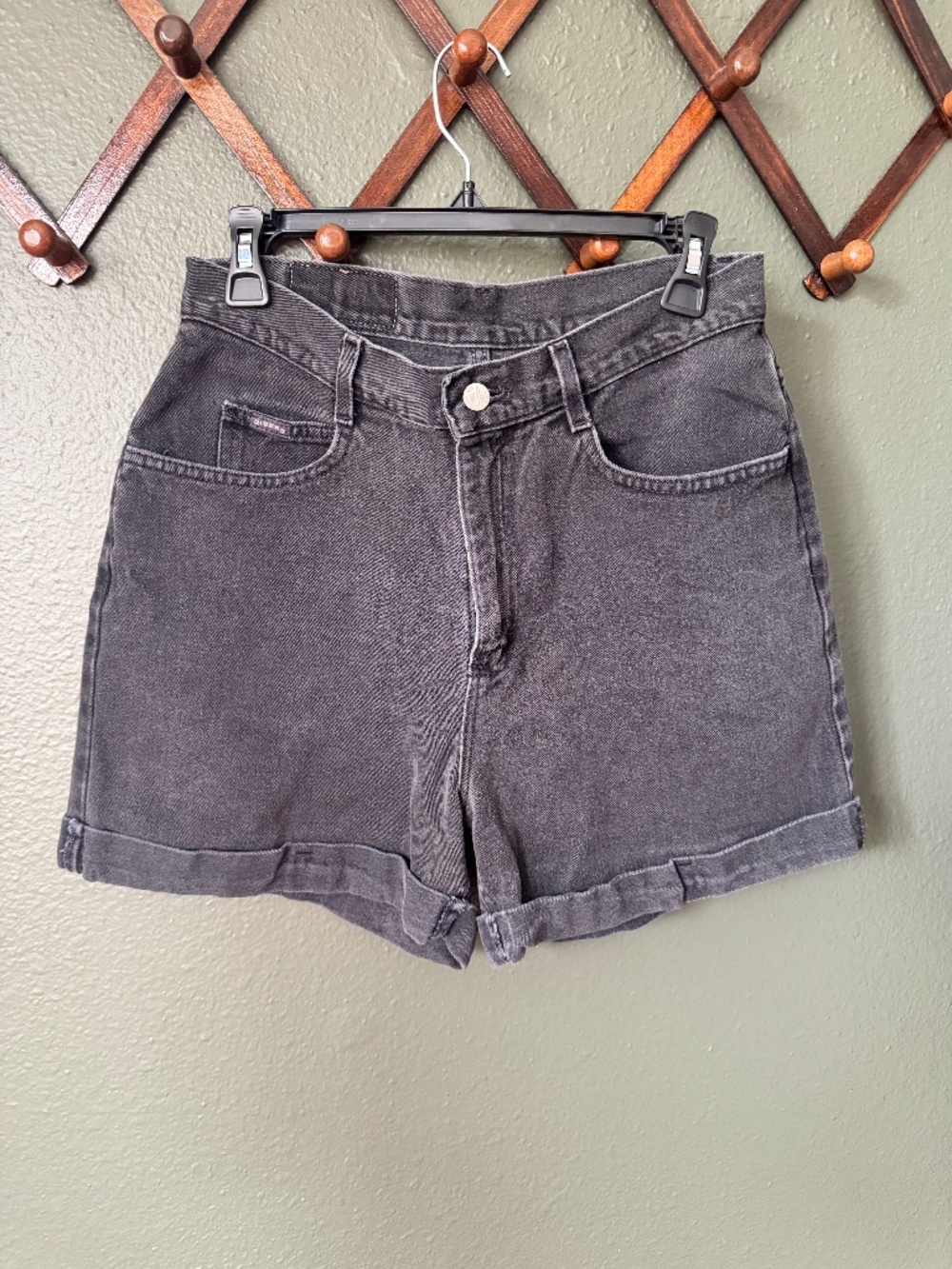 Vintage 1990s Riders Denim Shorts with Cuffed Hem, Size 12